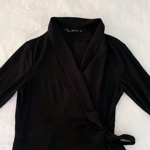 Women's ZARA Wrap Top Blouse Shirt - Size XS